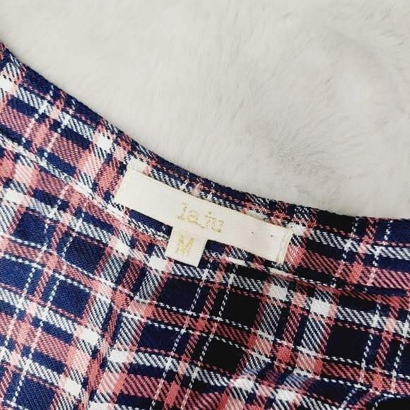 Laju Multicolor Plaid Rayon Long Sleeve Button-Down Shirts 898 - Picture 5 of 7